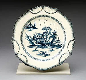 Pavilion Prints: Plate, Staffordshire, 1780 / 89. Creator: Staffordshire Potteries
