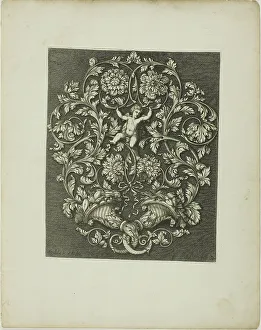 Complex Prints: Plate Three, from A New Book of Ornaments, 1704. Creator: Simon Gribelin