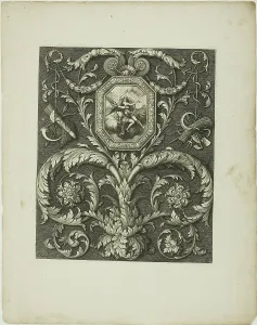 Complex Prints: Plate Twelve, from A New Book of Ornaments, 1704. Creator: Simon Gribelin