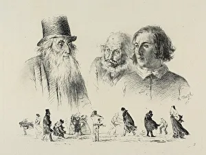 Elder Prints: Plate two, from Radierversuche, 1843, published 1844. Creator: Adolph Menzel