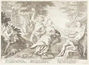 Book Of Matthew Prints: Plate Two, from Five Wise and Five Foolish Virgins, 1606. Creator: Jan Saenredam
