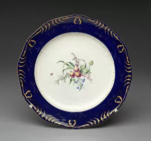 Berries Gallery: Plate, Vincennes, c. 1752. Creator: Vincennes Porcelain Manufactory