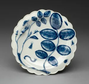 Worcestershire Prints: Plate, Worcester, c. 1765 / 70. Creator: Royal Worcester