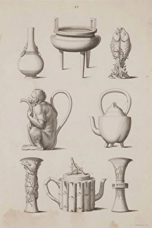Plate XV, Designs of Buildings, Furniture, Clothes, Machinery, and Implements of the Chinese, 1757. Creator: William Chambers