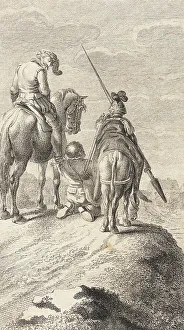 Cervantes Miguel De Prints: Plate XVI from Life and Adventures of the Knight Don Quixote de la Mancha