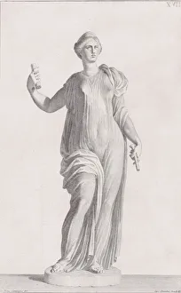 Campiglia Domenico Gallery: Plate XVII (17): A Muse. From 'Museum Florentinum'