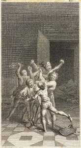 Cervantes Miguel De Prints: Plate XVIII from Life and Adventures of the Knight Don Quixote de la Mancha