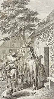 Plate XXIII from Life and Adventures of the Knight Don Quixote de la Mancha, 1780. Creator: Daniel Berger