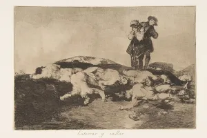 Grave Digger Prints: Plate18 from The Disasters of War (Los Desastres de la Guerra): Bury