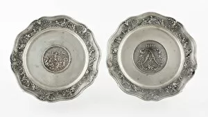 Pewter Collection: Plates, France, c. 1892. Creator: Jules-Paul Brateau