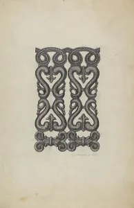 Platform Railing, 1939. Creator: Austin L. Davison
