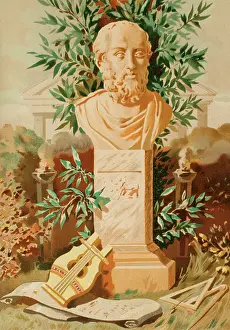 Bust Prints: Plato, (428/427 BC-348/347 BC), Greek philosopher, 1882. Creator: Unknown