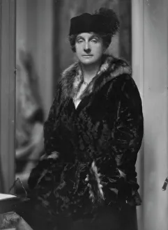Interiors Prints: Platt, Charles, Mrs. portrait photograph, 1915. Creator: Arnold Genthe