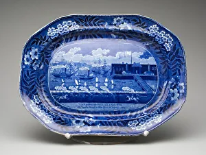 Platter, 1824/36. Creator: James and Ralph Clews Platter, 1824/36. Creator: James and Ralph Clews