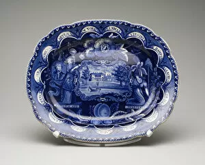 Platter, c. 1826. Creator: James and Ralph Clews