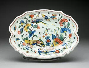 Platter, Rouen, c. 1760. Creator: Unknown
