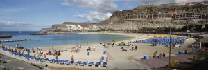 Sun Lounger Prints: Playa de los Amadores, Gran Canaria, Canary Islands, Spain