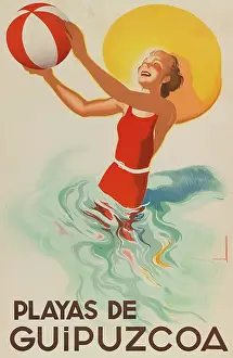 Playas de Guipuzcoa (Beaches of Guipuzcoa), 1941. Creator: Morell, Josep (1899-1949)