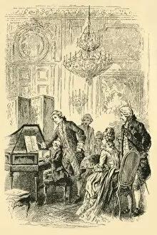 Wolfgang Amadeus Mozart Gallery: Played before the Court at Versailles, (1907). Creator: Unknown