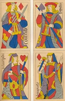 Charles Vii Gallery: Playing cards, 16th century?, (1849). Creator: E Hauger