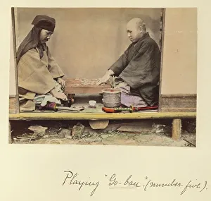 Engawa Prints: Playing Go-bau (number five), about 1873-1883. Creator: Shinichi Suzuki I