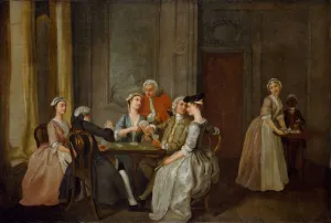 Playing At Quadrille, 1740-50. Creator: Francis Hayman