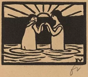 Lix Edouard Vallotton Gallery: Playing in the Sun (Jeux au soleil), 1893. Creator: Félix Vallotton