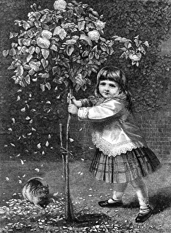Bushes Prints: The Playmates, by J. Hayllar, 1870. Creator: Robert Loudan