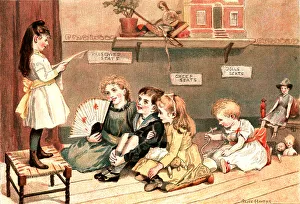 Pretence Prints: Playtime in the Nursery; A Concert, 1890