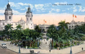 Plaza de Armas, Lima, Peru, early 20th century
