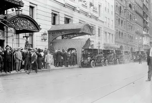 Gilded Age Prints: Plaza Hotel - Gates Funeral, 1911. Creator: Bain News Service