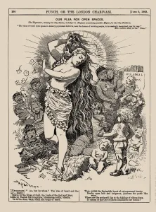 Our Plea for Open Spaces. (Punch, June 1883), 1883. Creator: Sambourne