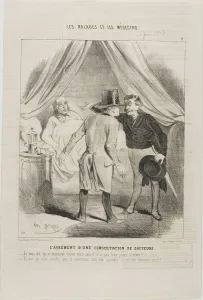 Consultation Prints: The Pleasure of a Doctors Consultation (plate 11), 1843. Creator: Charles Emile Jacque