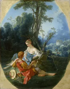 Loving Prints: Pleasures of the Country, 1743. Creator: Boucher, François (1703-1770)