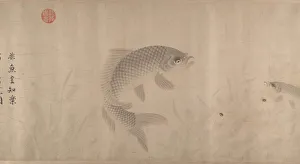 Fishes Prints: The Pleasures of Fishes, dated 1291. Creator: Zhou Dongqing