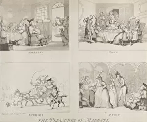 Margate Gallery: The Pleasures of Margate, July 25, 1800. July 25, 1800. Creator: Thomas Rowlandson