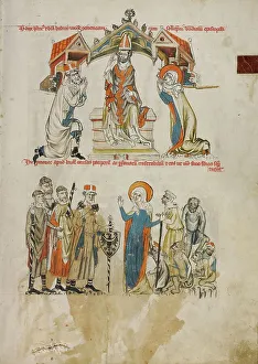 St Hedwig Prints: The Pledge of Chastity: Saint Hedwig Assisting the Poor and Sick; Vita beatae Hedwigis