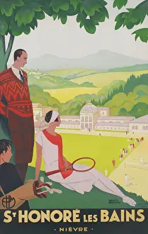 Railroad Prints: P.L.M. St Honore-les-Bains (Nievre), c1928. Creator: Broders, Roger (1883-1953)