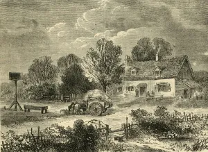 Chimneys Prints: The Plough at Kensal Green, 1830, (c1876). Creator: Unknown