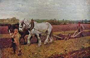 Plough Gallery: Ploughing, 1889 (1935). Artist: George Clausen