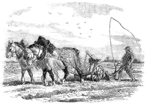 Furrows Prints: Ploughing in France, 1854. Creator: Unknown
