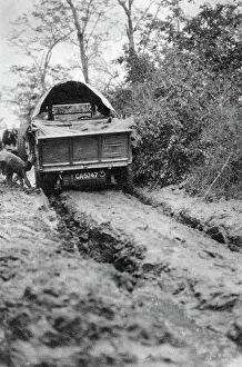 Ploughing through mud, Bulawayo to Dett, Southern Rhodesia, c1924-c1925 (1927). Artist: Thomas A Glover Ploughing through mud, Bulawayo to Dett, Southern Rhodesia, c1924-c1925 (1927). Artist: Thomas A Glover