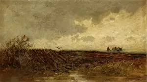 Storm Cloud Prints: Ploughing - after a Shower, c1880s. Creator: Alexander Davidson Longmuir