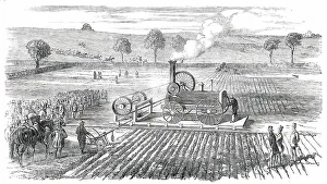 Steam Powered Prints: Ploughing by Steam - Trial at Grimsthorpe