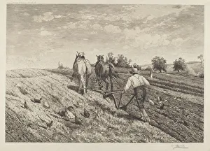 The Ploughman, 1886. Creator: Peter Moran