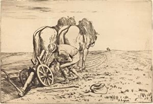 Plough Gallery: The Plow (La charrue). Creator: Alphonse Legros