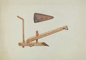 Watercolor And Graphite On Paper Collection: Plow and Plowpoint, c. 1937. Creator: William Hoffman