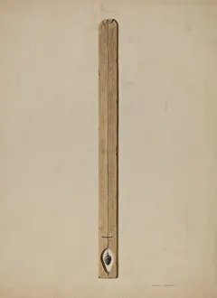 Praefke Walter Prints: Plumb Line and Board, 1939. Creator: Walter Praefke