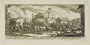 Callot Jacques Prints: Plundering and Burning a Village