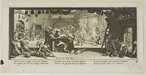 Plundering a Large Farmhouse, plate five from The Large Miseries of War, n.d. Creator: Gerard van Schagen